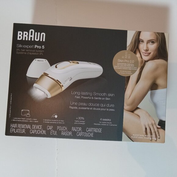 Braun IPL Silk·expert Pro 5 PL5157 Permanent Hair Removal Device Body Face New - Picture 1 of 15